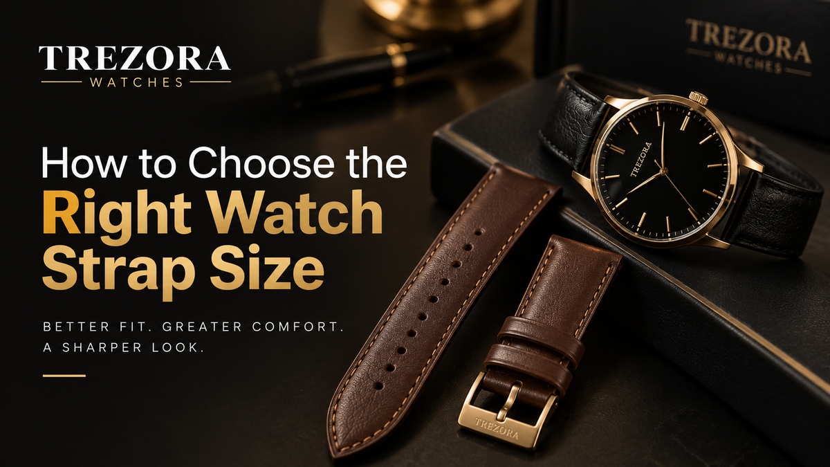 Trezora Watches guide to choosing the right watch strap size for your wrist