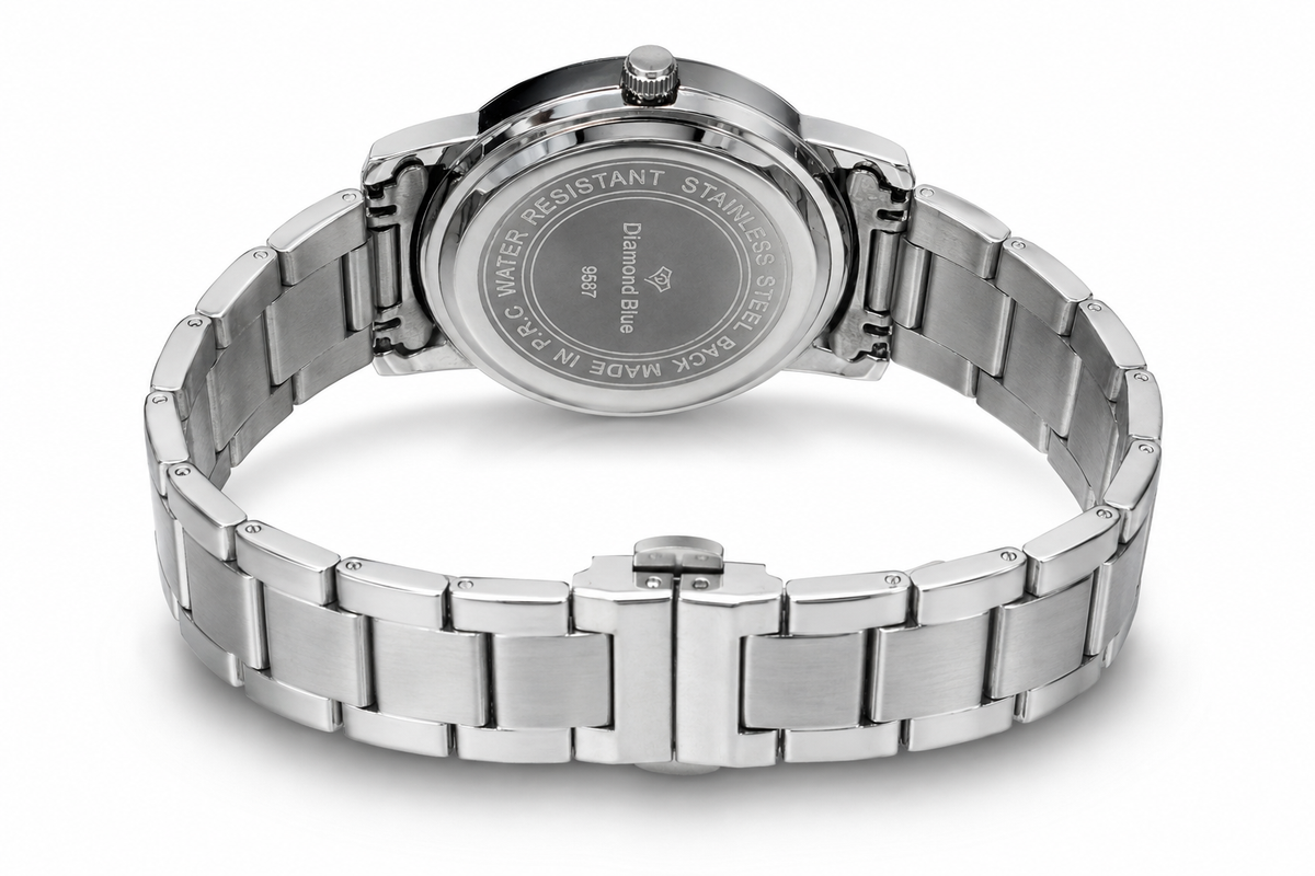Diamond Blue Silver Blue Dial Men's Watch – additional product detail view 5 | Trezora Watches