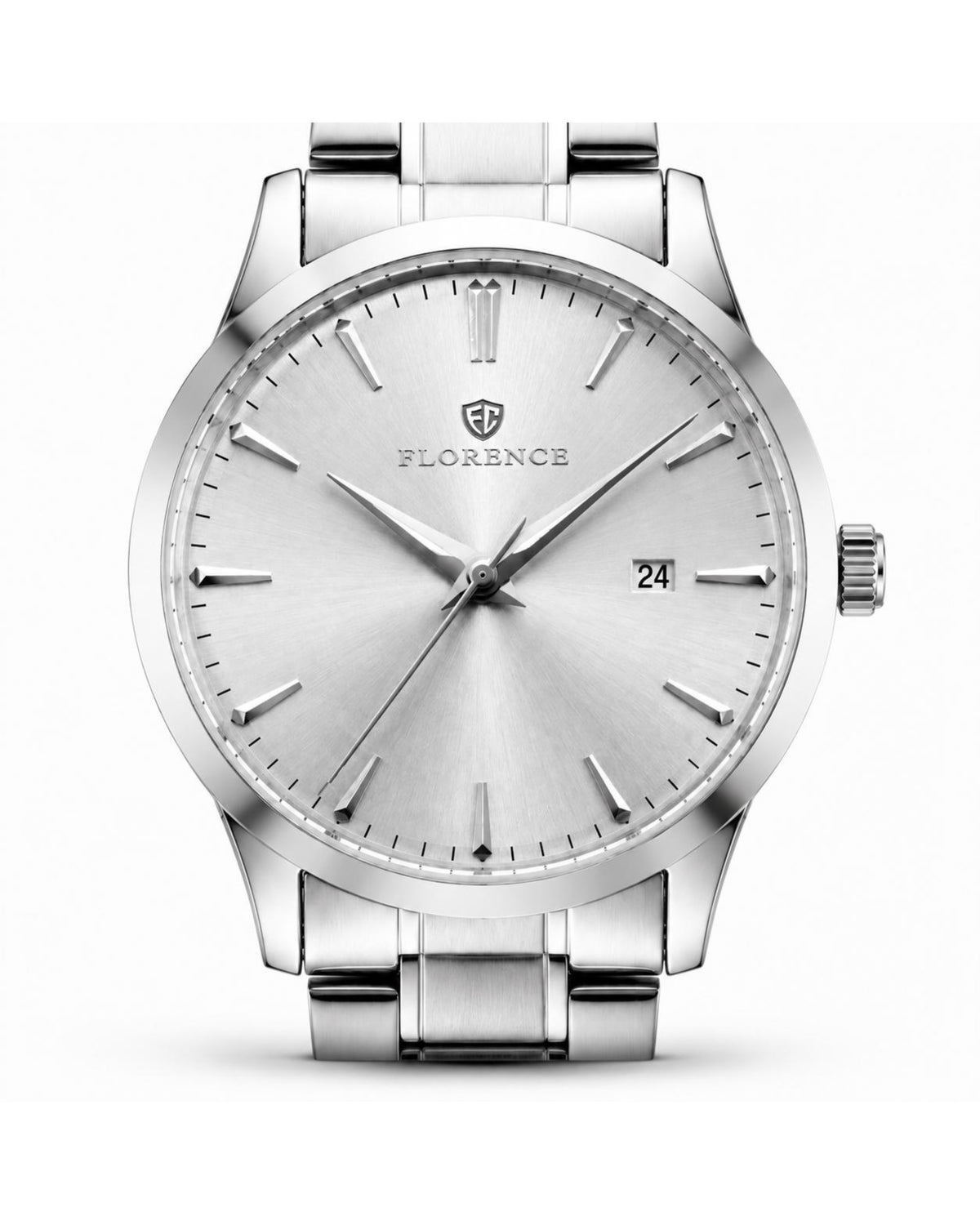 Florence Silver Sunray Men's Watch – additional product detail view 3 | Trezora Watches