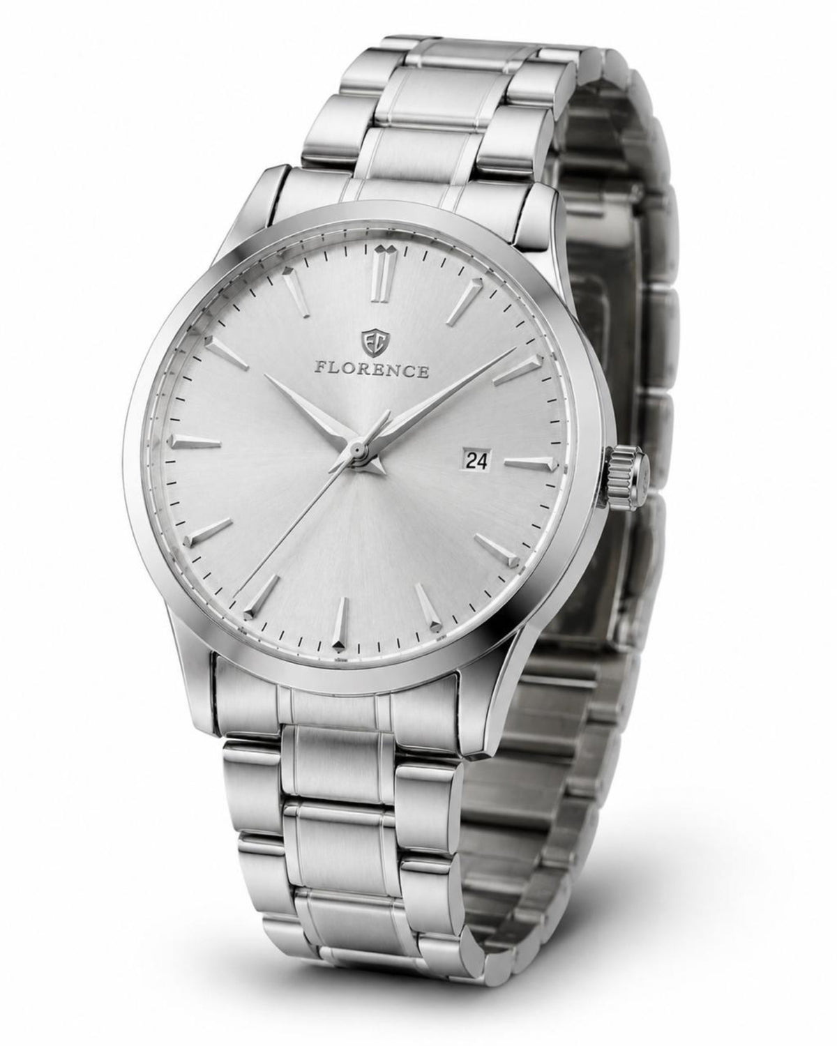Florence Silver Sunray Men's Watch – additional product detail view 4 | Trezora Watches