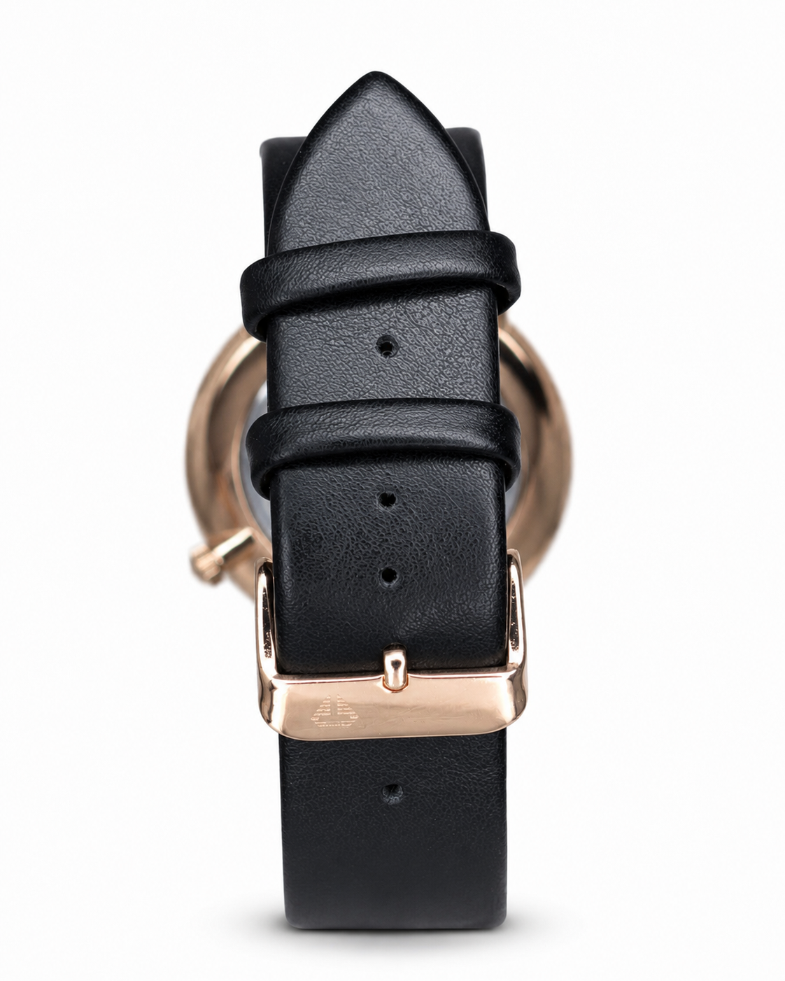 TOMI Black Dial Black Leather Strap Men's Watch – additional product detail view 7 | Trezora Watches