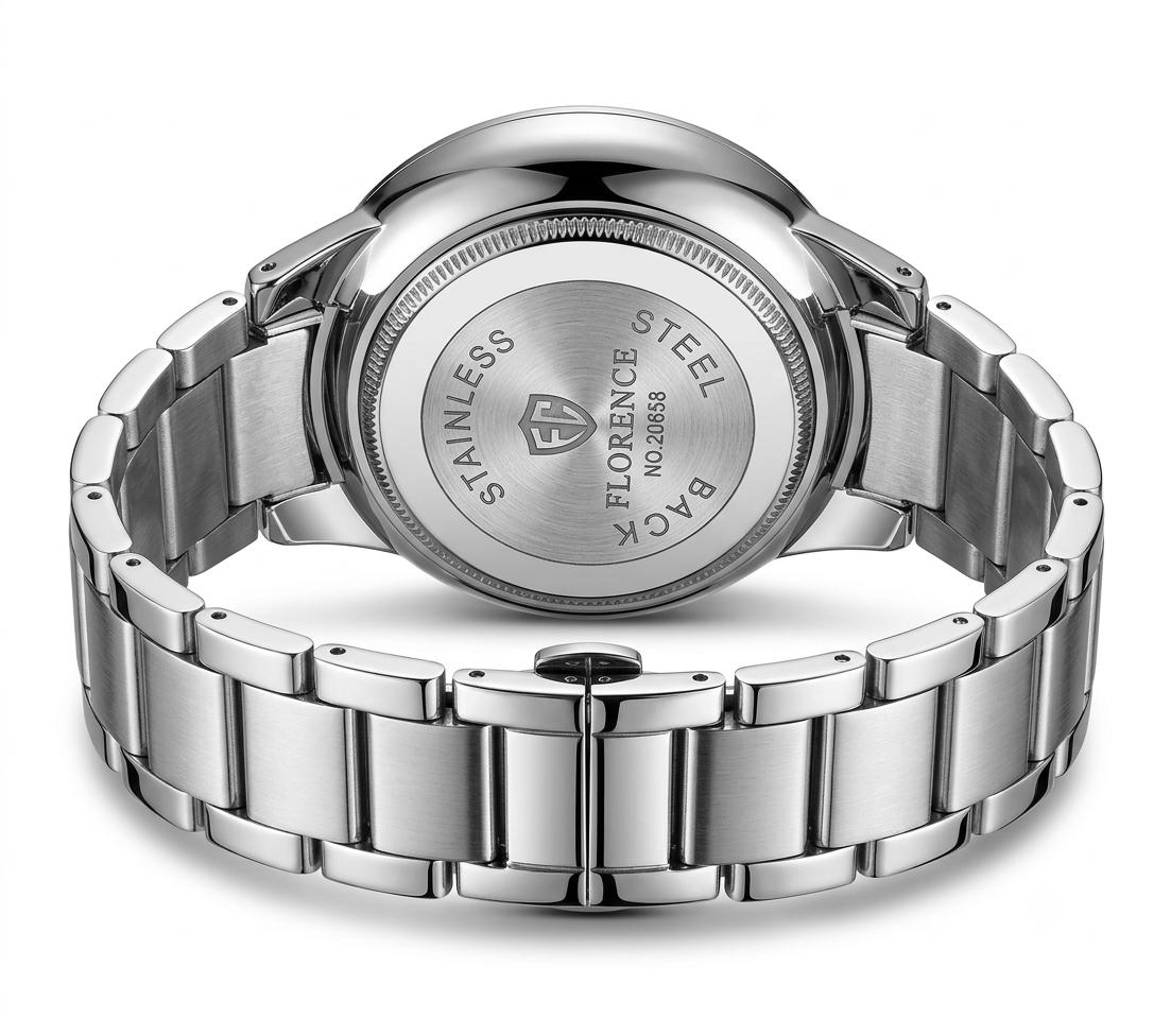 Florence Prestige Silver Blue | Day-Date | 42 mm