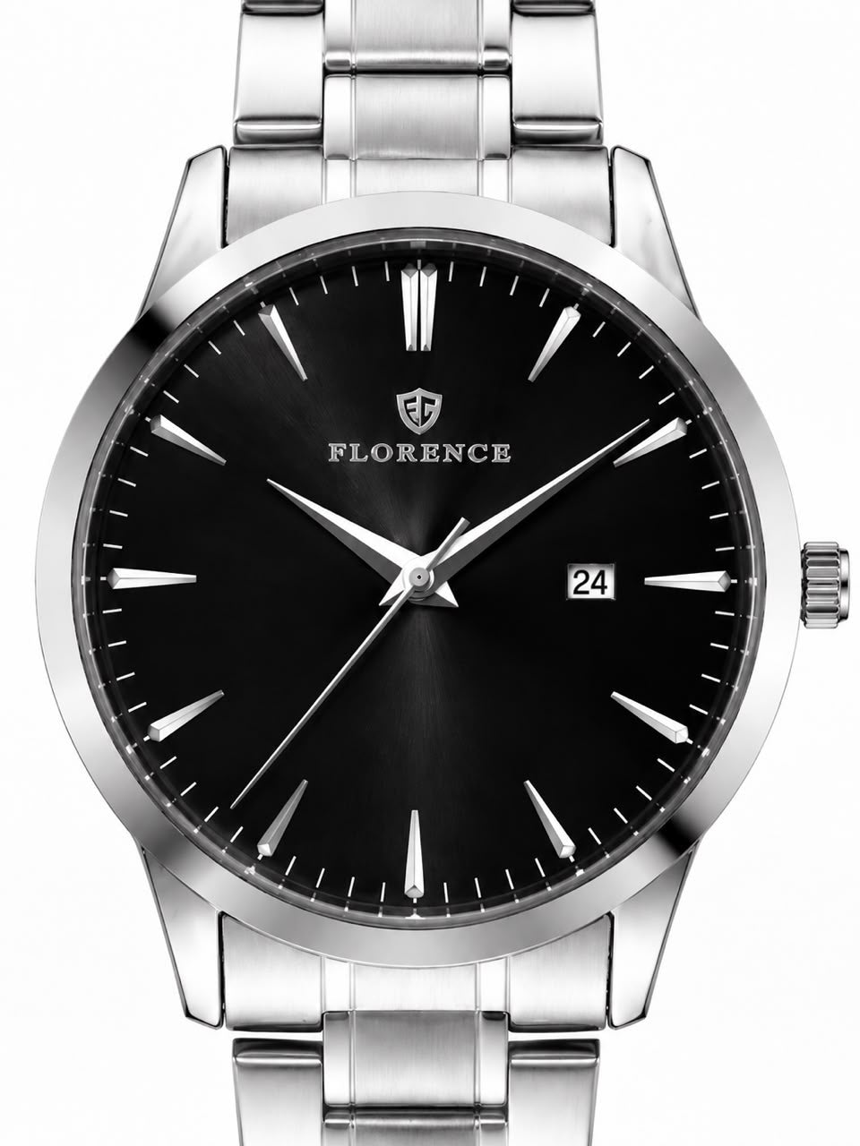 Florence Executive Silver Black | 42 mm