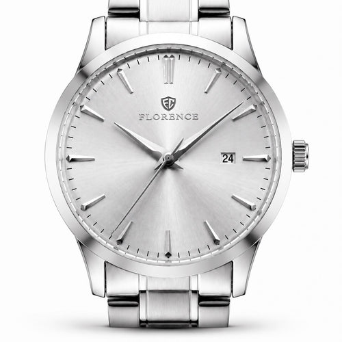 Florence Executive Silver Sunray | 42 mm