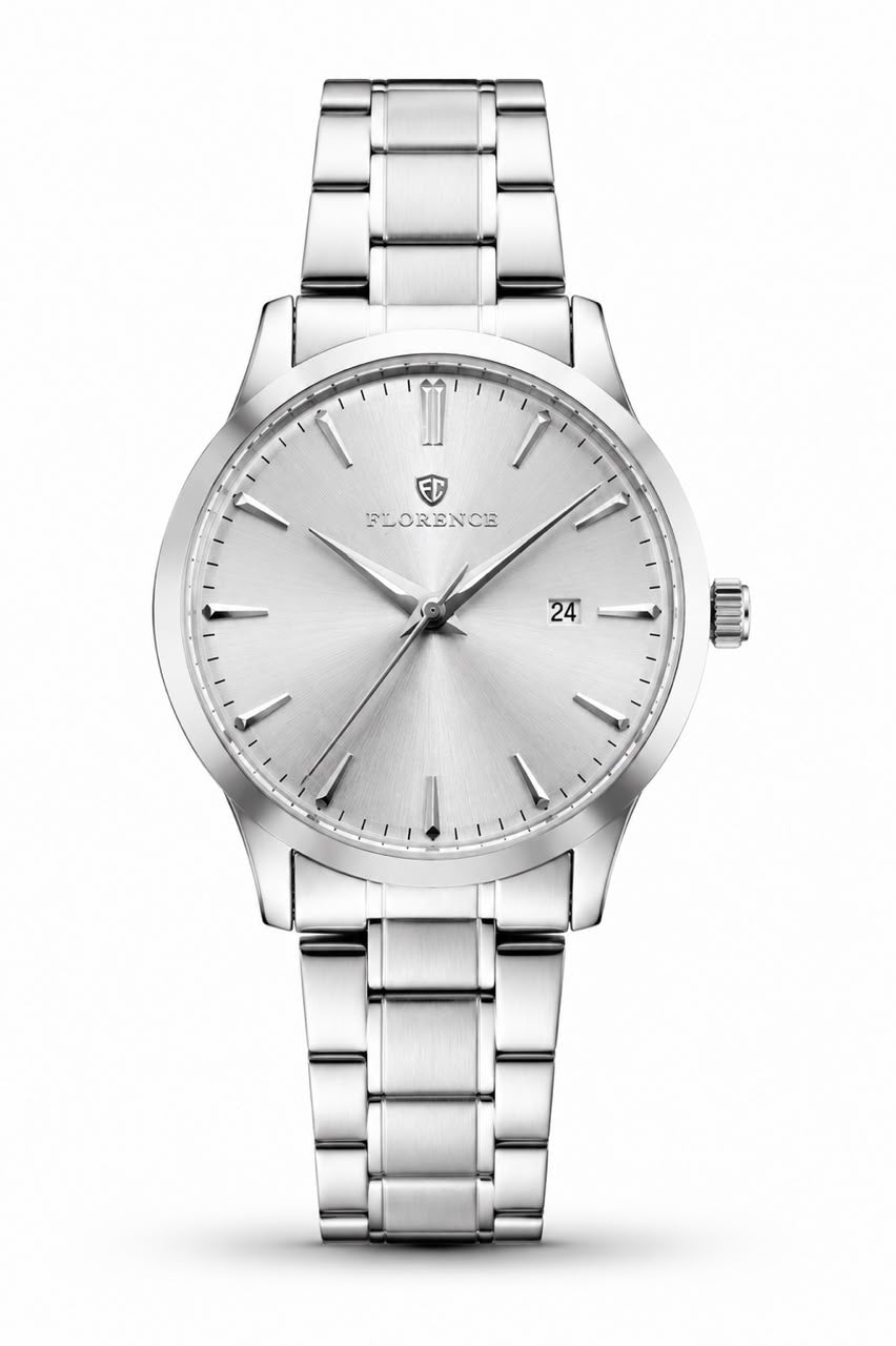 Florence Executive Silver Sunray | 42 mm
